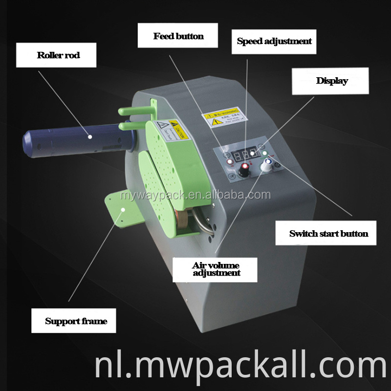 Desktop Airbag verpakkingsmachine verschillende grootte van luchtkussen beschermende verpakkingsmachine: